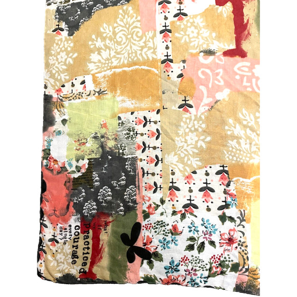 Kelly Rae Roberts "Protect Your Courage” Big Scarf 25" x 33" "protect courage - Picture 4 of 7